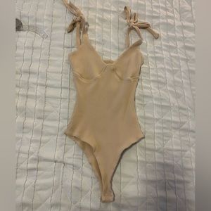 Hello molly beige bodysuit size S (US 4)